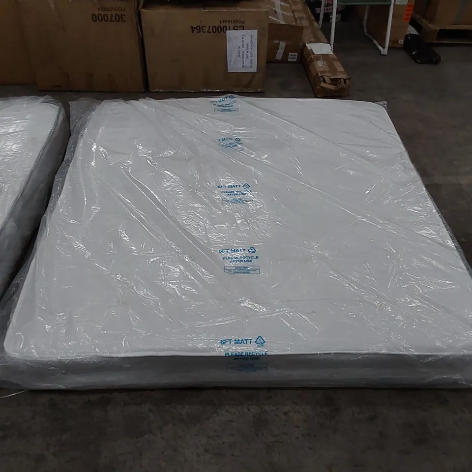 QUALITY BAGGED MEMORY FOAM OPEN COIL 6FT SUPER KING SIZED MATTRESS