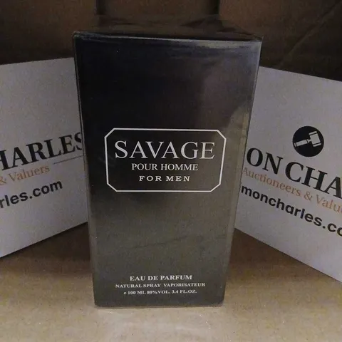 BOXED AND SEALED EBC COLLECTION SAVAGE POUR HOMME FOR MEN EAU DE PARFUM 100ML