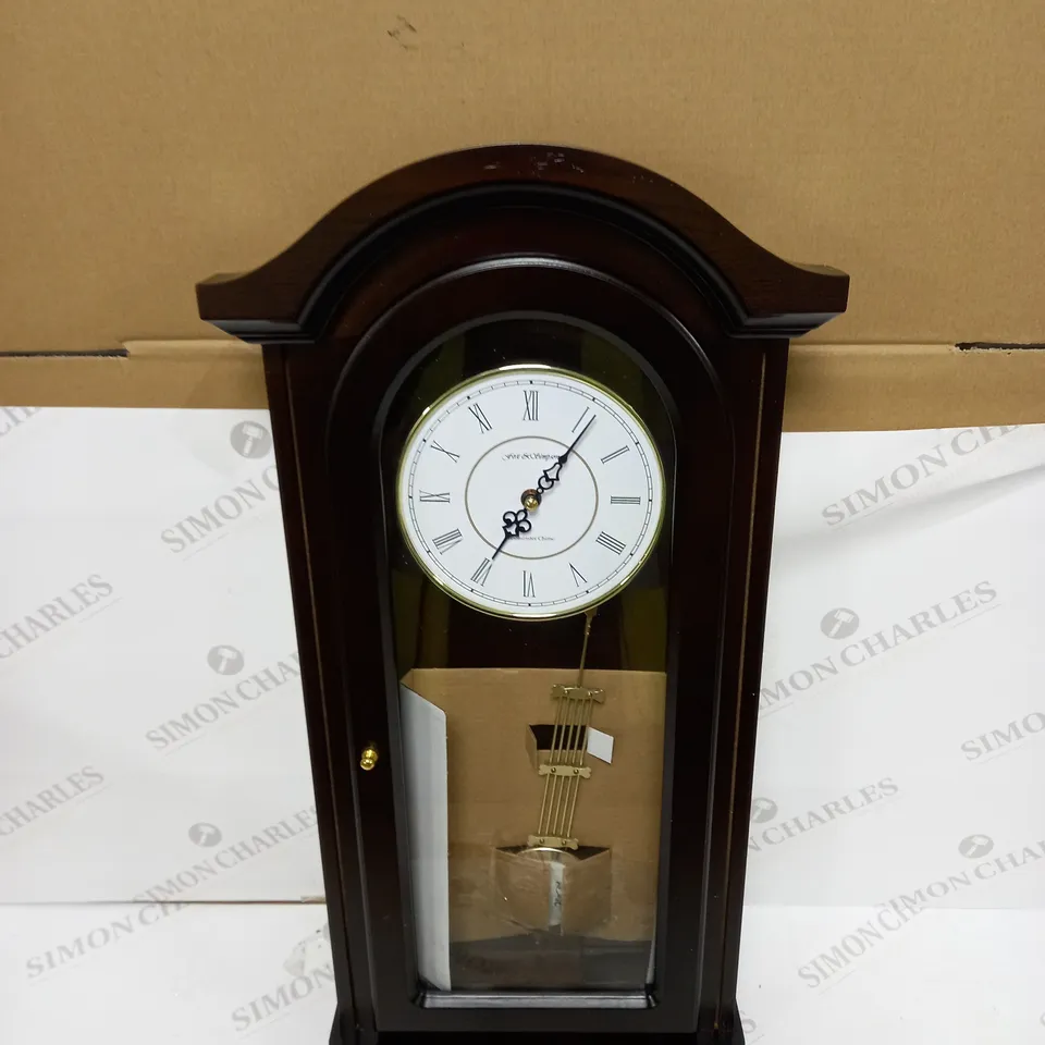 FOX AND SIMPSON WOOD PENDULUM WALL CLOCK