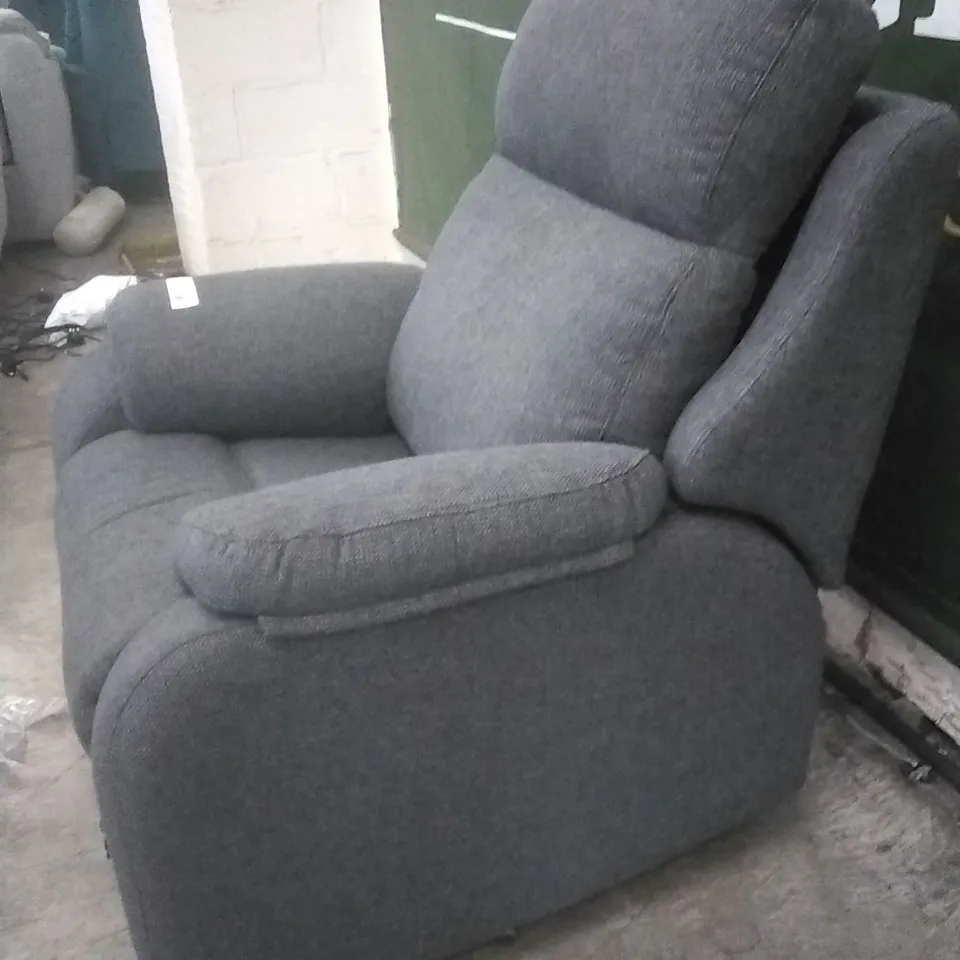 QUALITY G-PLAN BRITISH MADE HARDWOOD FRAMED KINGSBURY ROCHE SLATE POWER RECLINING ARMCHAIR