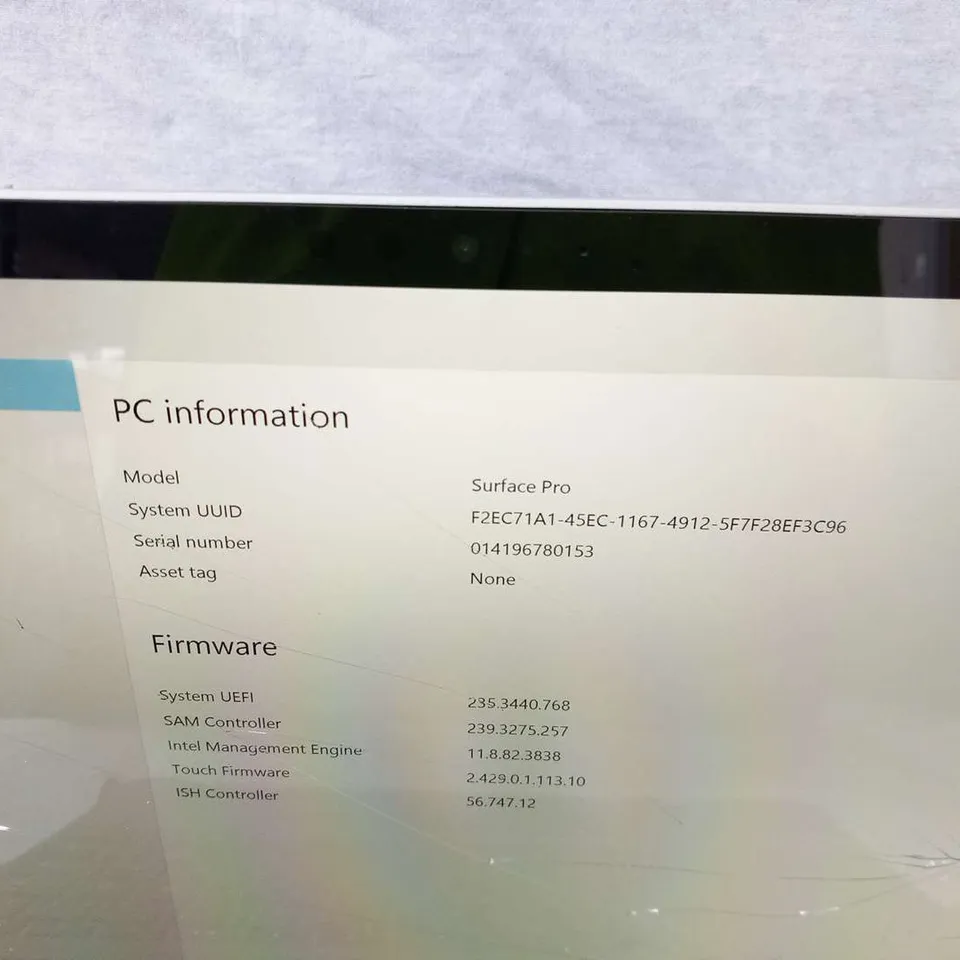 MICROSOFT SURFACE PRO 128GB
