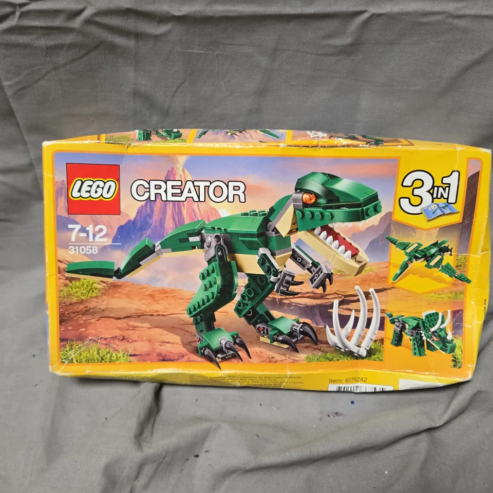 LEGO CREATOR 3-IN-1 SET 31058 DINOSAUR – BOXED