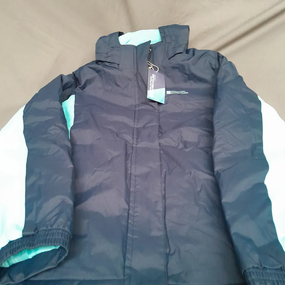 MOUNTAIN WAREHOUSE SNOW HONEY KIDS JACKET IN NAVY MULTI SIZE 13YRS