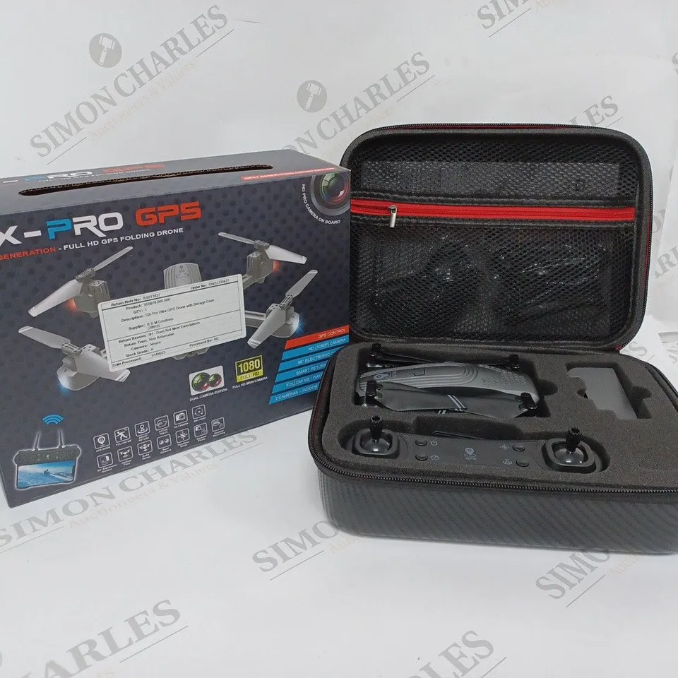 BOXED GX-PRO ULTRA HD PRO FOLDING DRONE 
