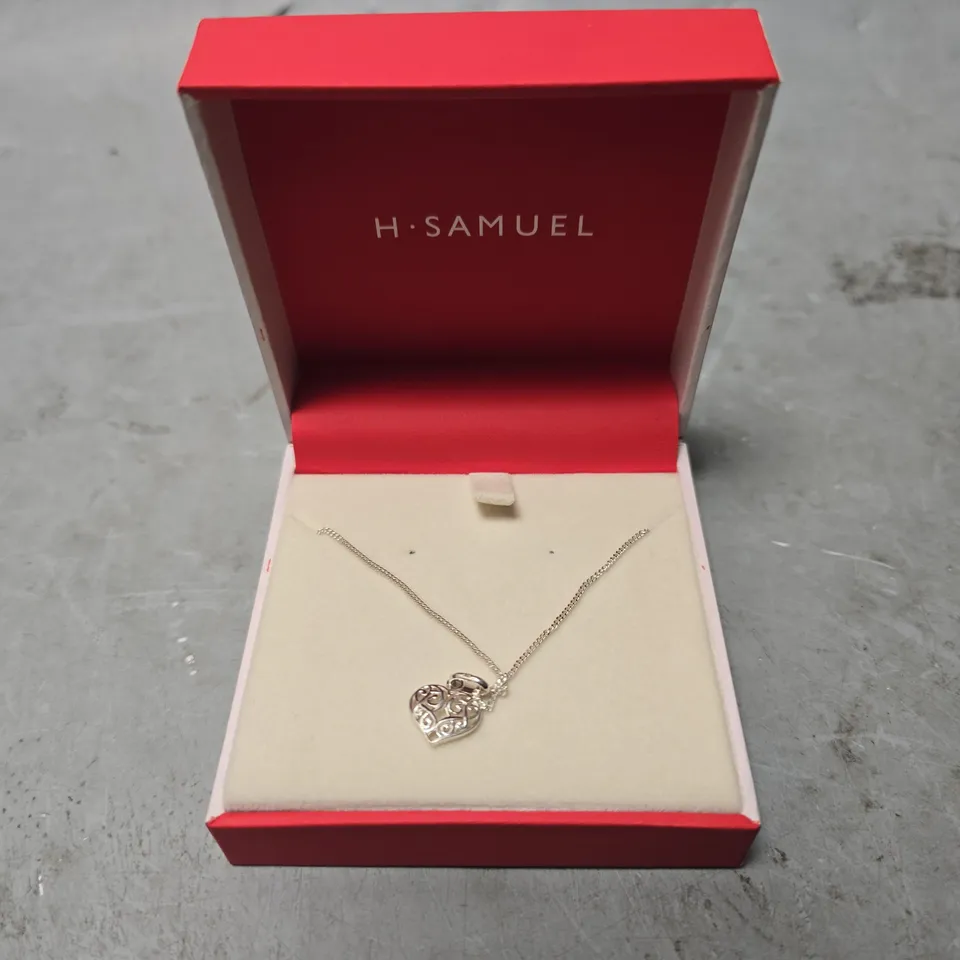 H SAMUEL HEART PENDANT NECKLACE 