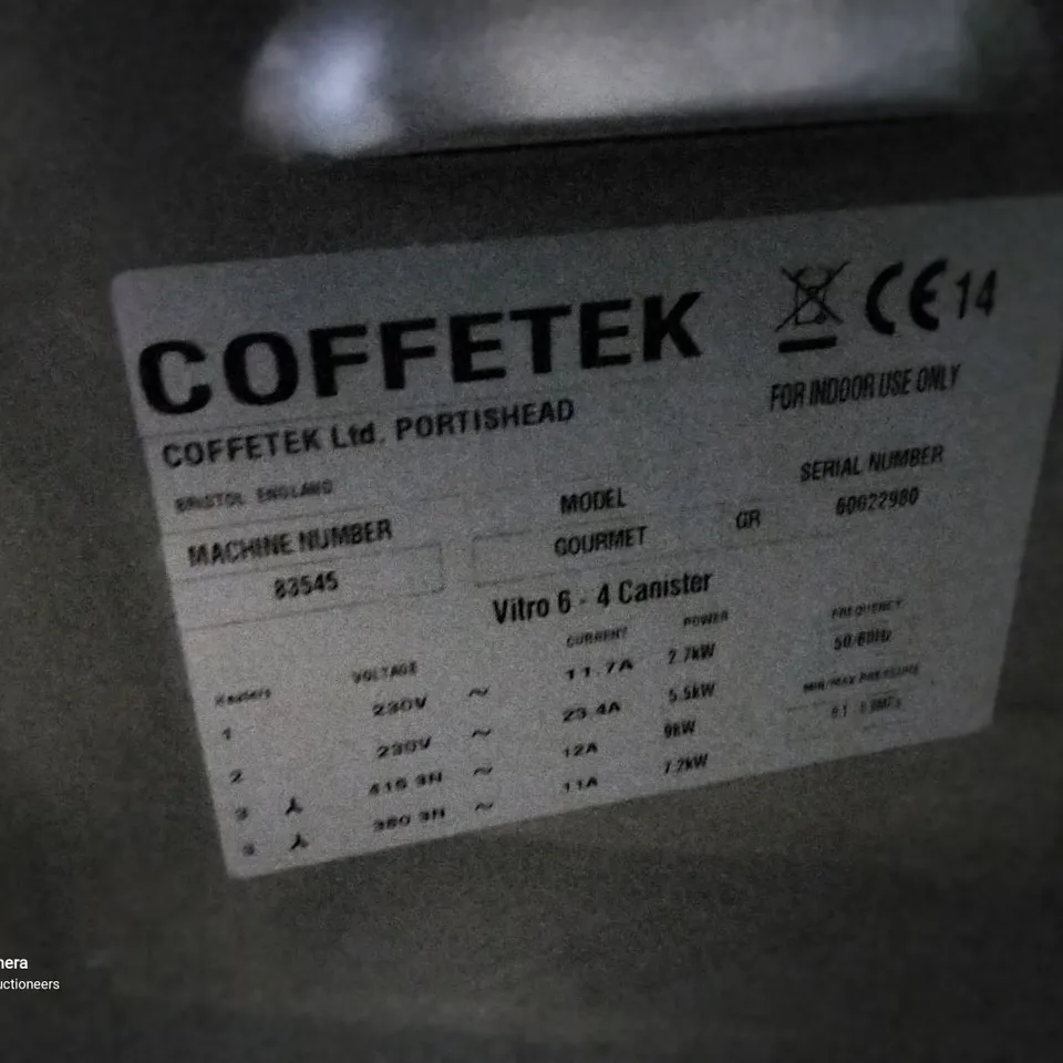 COFFETEK GOURMET VITRO 6 4-CANISTER COFFEE MACHINE