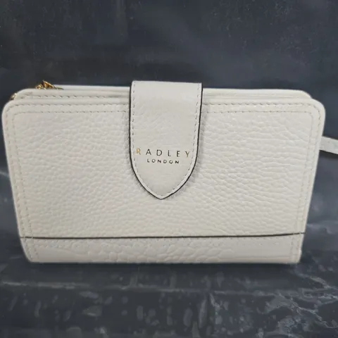 RADLEY LONDON FOLD LEATHER PURSE IN WHITE