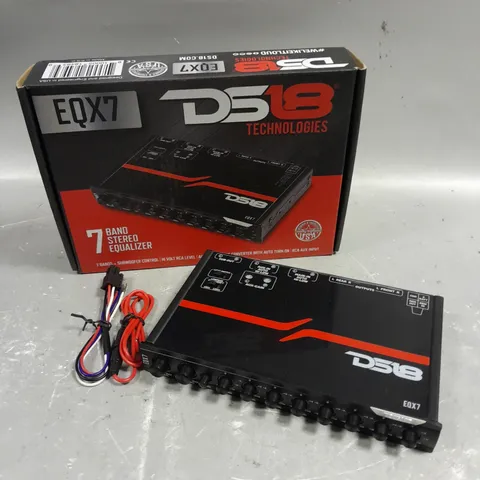 BOXED EQX7 DS18 7 BAND STEREO EQUALIZER
