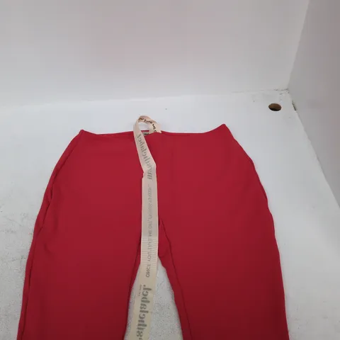 MARS THE LABEL RED WOMEN'S TROUSERS, UK SIZE 12