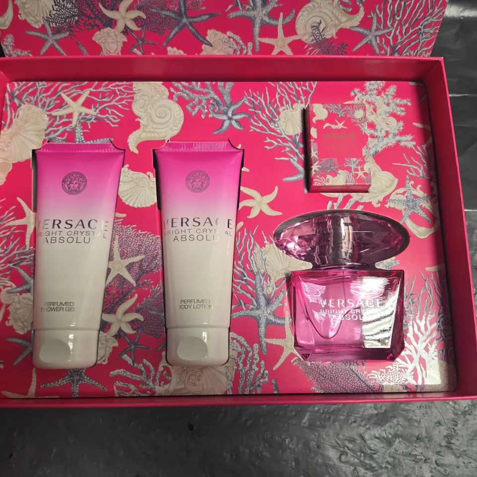 BOXED VERSACE BRIGHT CRYSTAL ABSOLU POUR FEMME EAU DE PARFUM SET