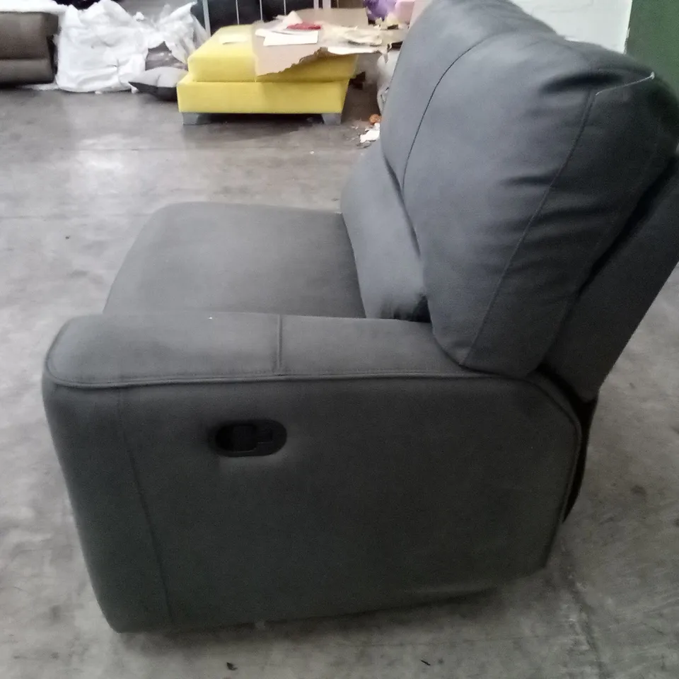 QUALITY DESIGNER BARCELONA RHF SINGLE ARM MANUAL RECLINER UNIT GREY