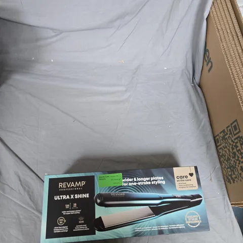 REVAMP PROFESSIONAL ULTRA X SHINE HAIR STRAIGHTENER – CERAMIC & IONIC PLATES 