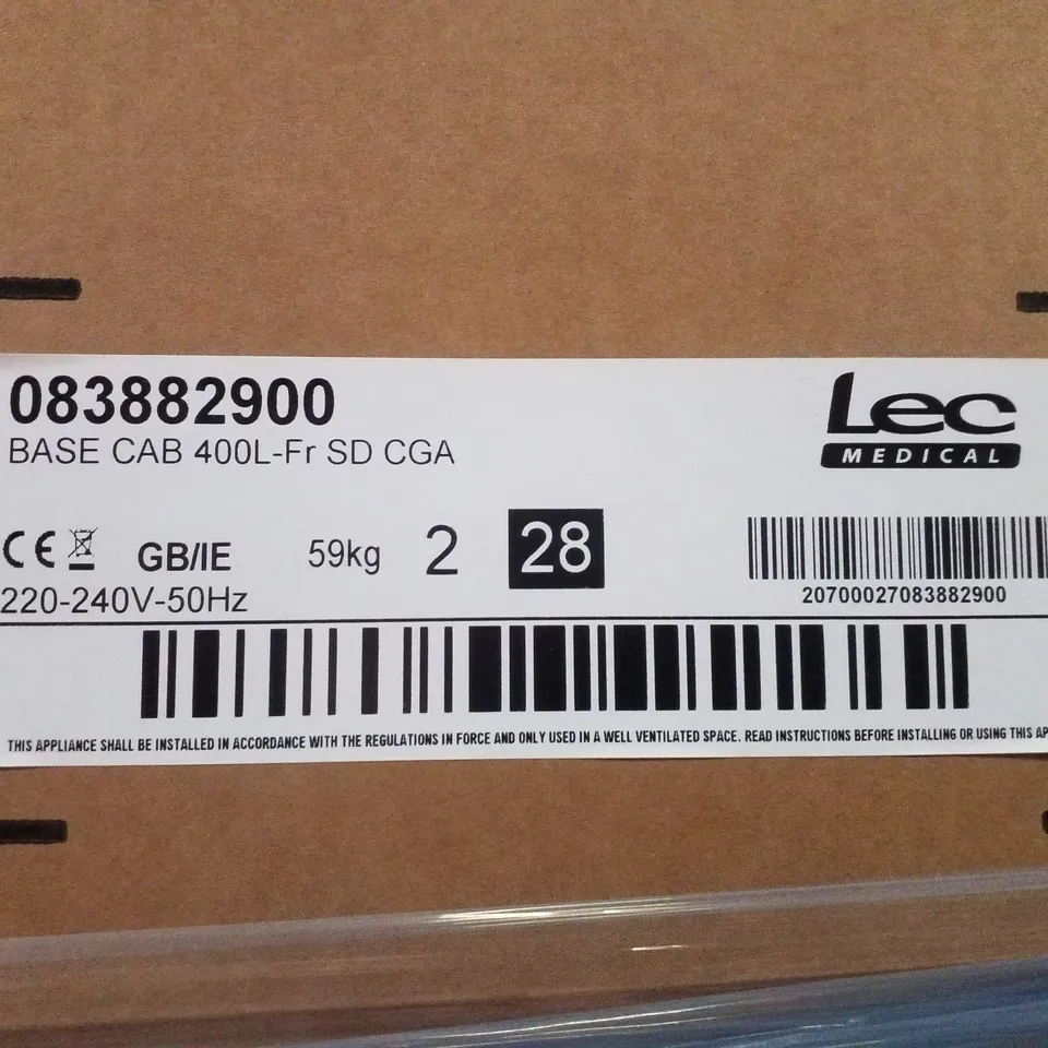 BOXED LEC 400L PHARMACY FREE STANDING FRIDGE