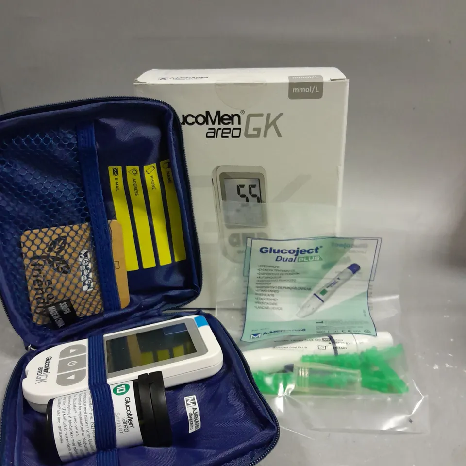 BOXED GLUCOMEN GK AREO BLOOD GLUCOSE MONITORING SYSTEM 