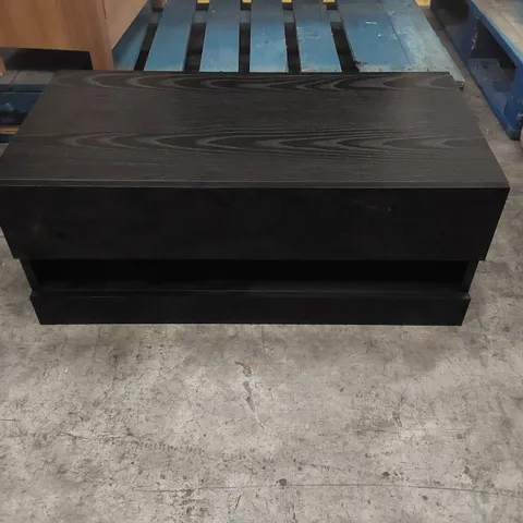 DESIGNER BLACK WOODEN COFFEE TABLE/TV STAND