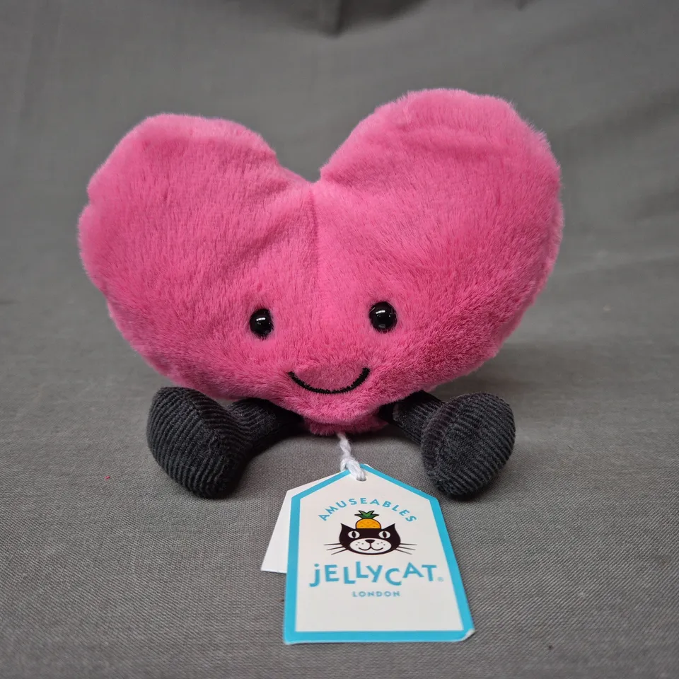 JELLYCAT I AM AMUSEABLE HOT PINK HEART