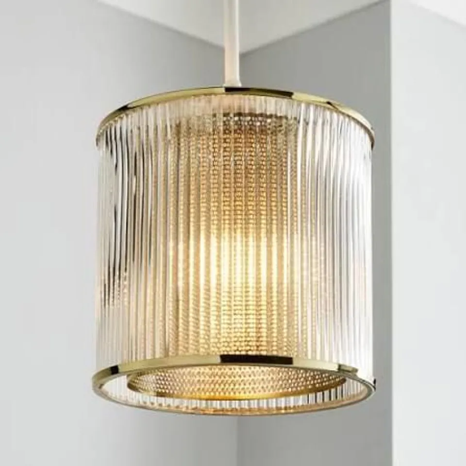BOXED KRUZE GLASS EASY FIT PENDANT SHADE