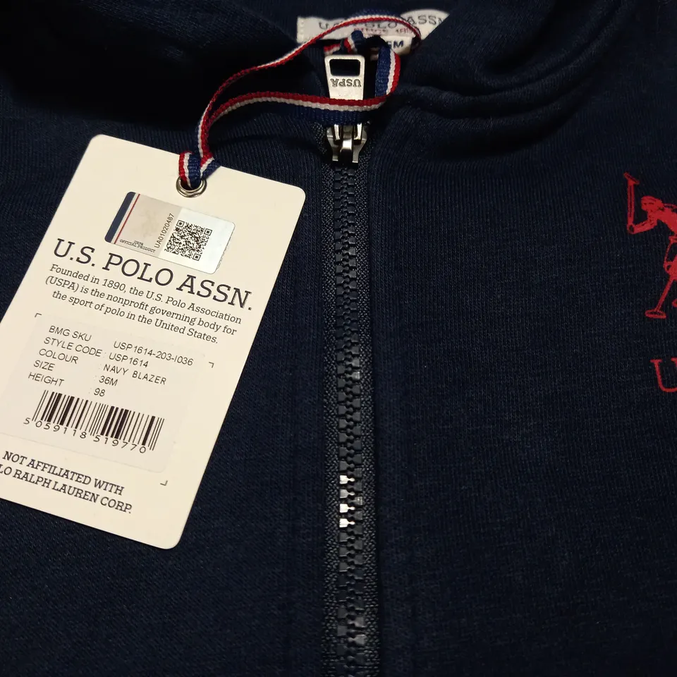 U.S. POLO ASSN KIDS NAVY 2-PIECE SET - 36 MONTHS