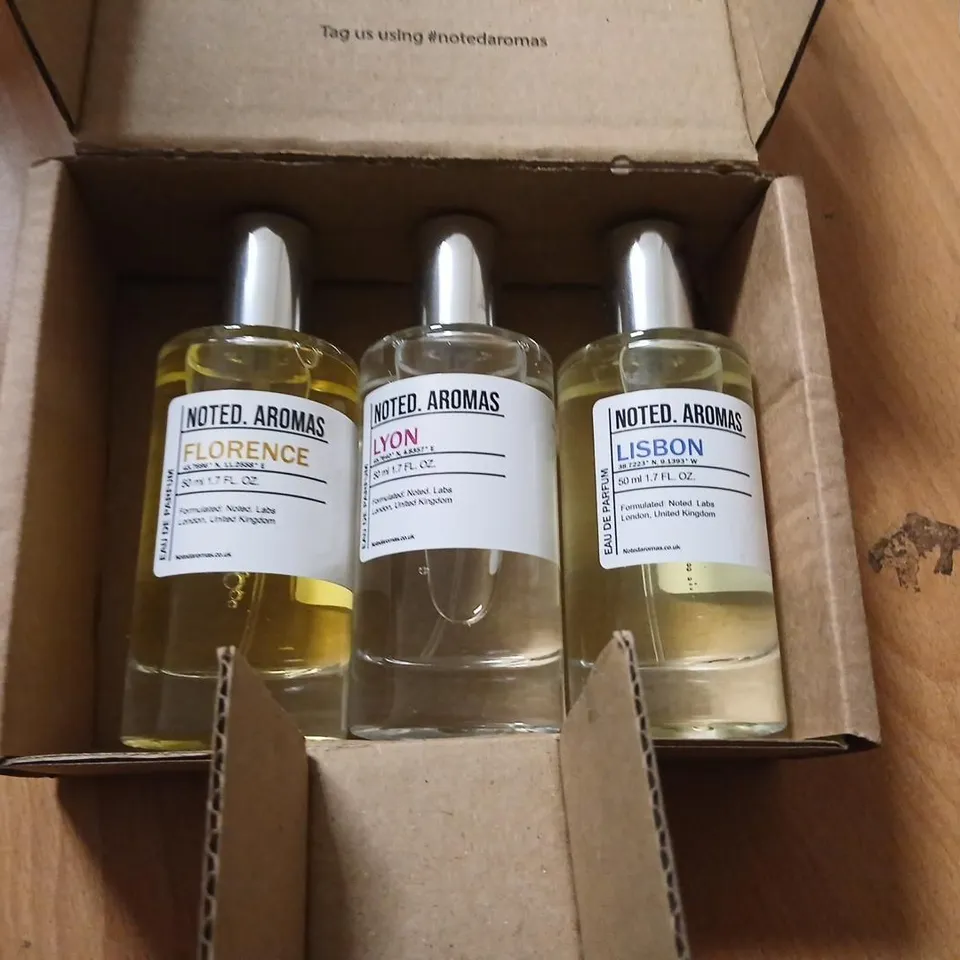 NOTED AROMAS THREE FRAGRANCE GIFT SET