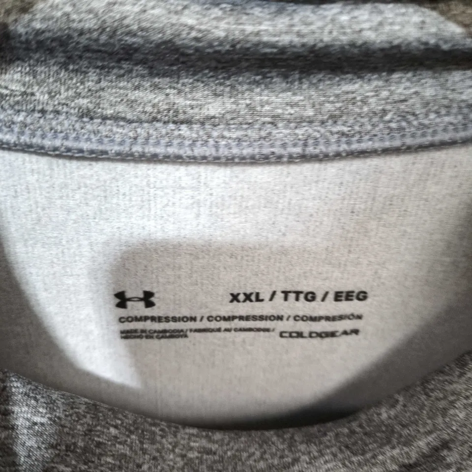 UNDER ARMOUR COLDGEAR LONG SLEEVE TOP – GREY, XXL NO UK SIZE 