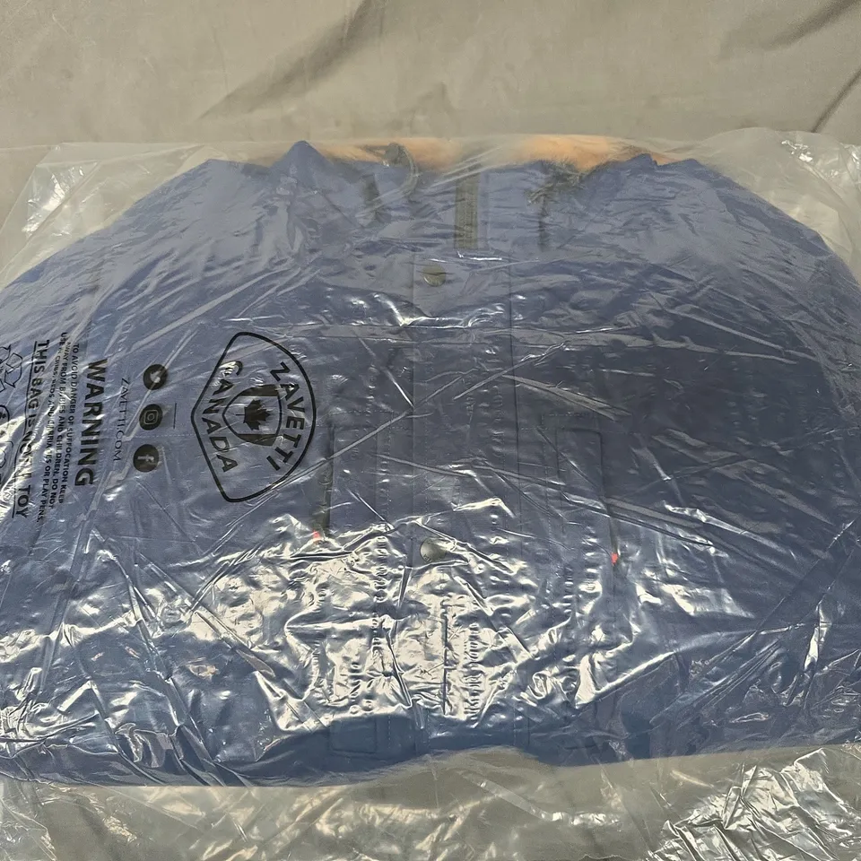 ZAVETTI CANADA NAVY BLUE WINTER COAT SIZE L