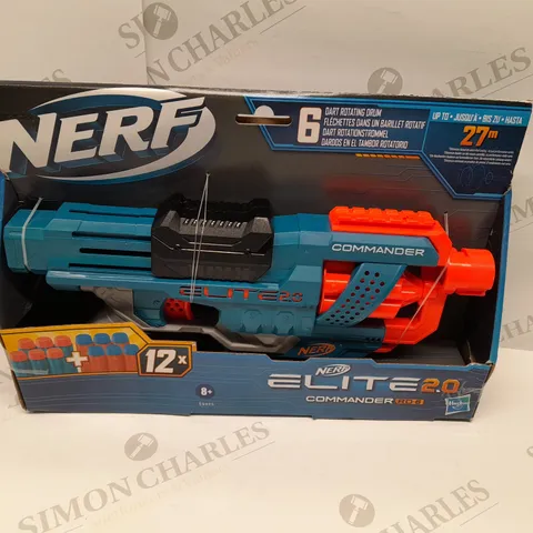 BRAND NEW BOXED NERF ELITE 2.0 COMMANDER RD-6 WITH 6 DART ROTATING DRUM