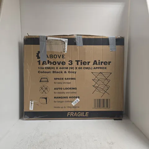 BOXED 1 ABOVE 3-TIER AIRER