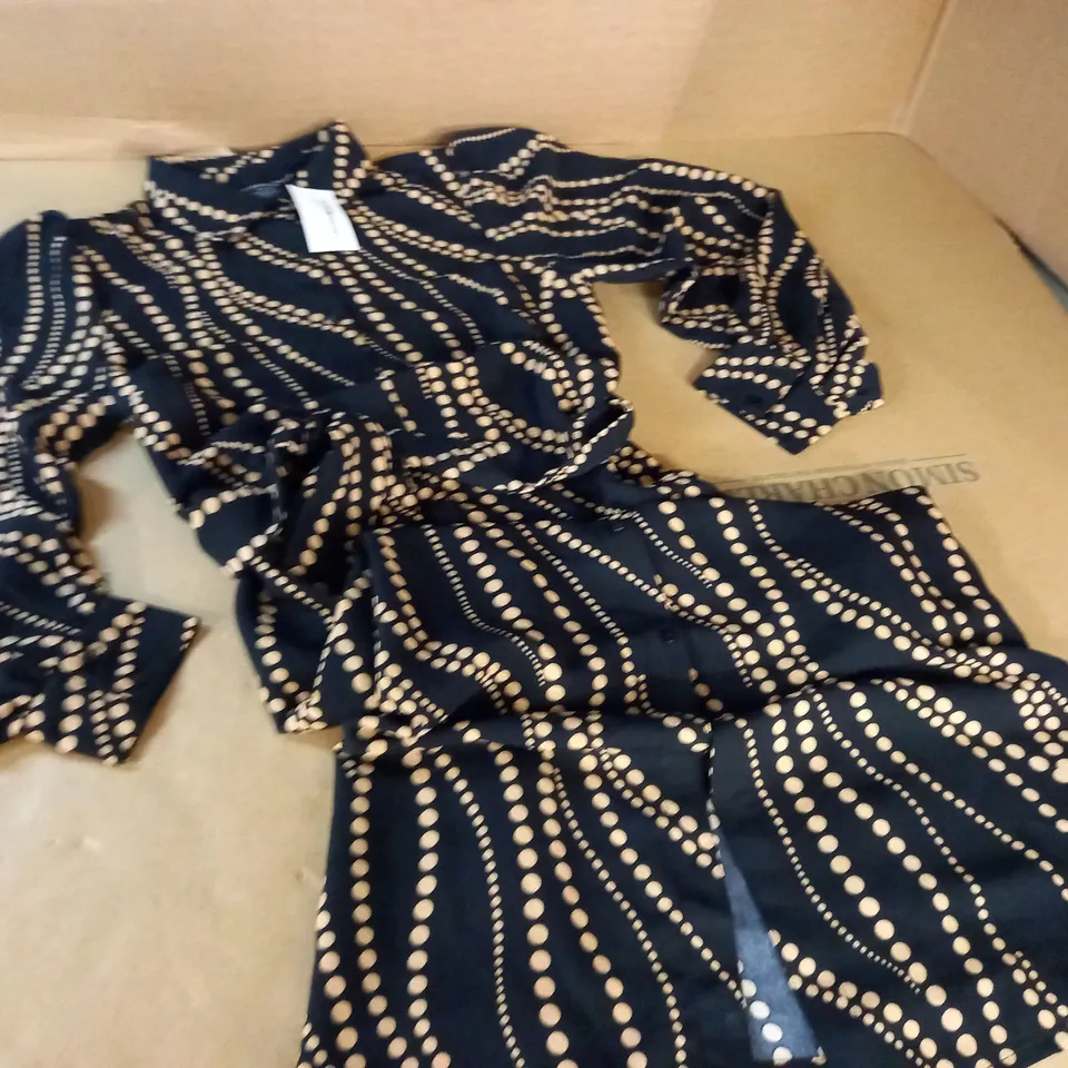 DOROTHY PERKINS SWIRL SPOT MIDI SHIRT DRESS - 12