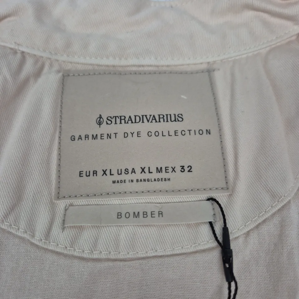 STRADIVARIUS BOMBER JACKET – GARMENT DYE COLLECTION (EUR XL / USA XL)