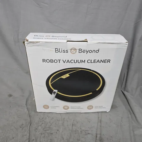 BOXED BLISS & BEYOND ROBOT VACUUM CLEANER