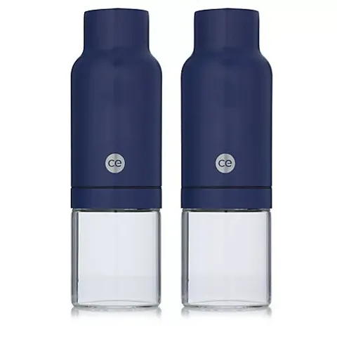 COOKS ESSENTIALS SET OF TWO GRAVITY MILLS - GREY