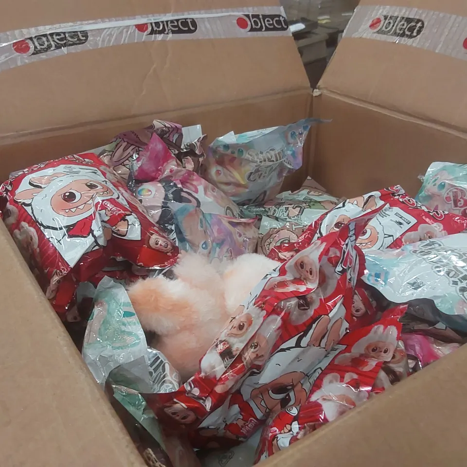 PALLET CONTAINING A VERY LARGE QUANTITY OF ASSORTED LABUBU DOLLS, USB MAIN PLUGS, BUTTERKIST AIR FRESHENERS ECT