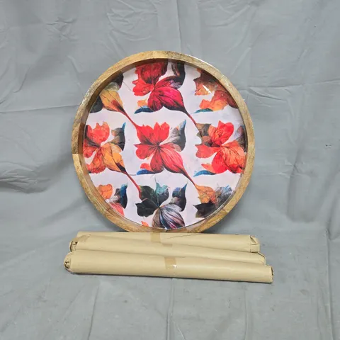 UNBRANDED ROUND FLORAL DESIGN TABLE