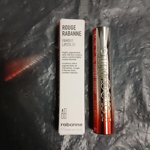 RABANNE ROUGE RABANNE FAMOUS LIPCOLOR LIPSTICK IN RED REALNESS – 3 G