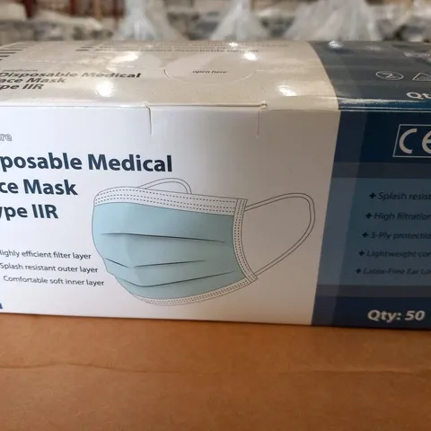 APPROXIMATELY 330 BOXES OF 50 MEDICARE DISPOSABLE MEDICAL FACE MASKS TYPE IIR