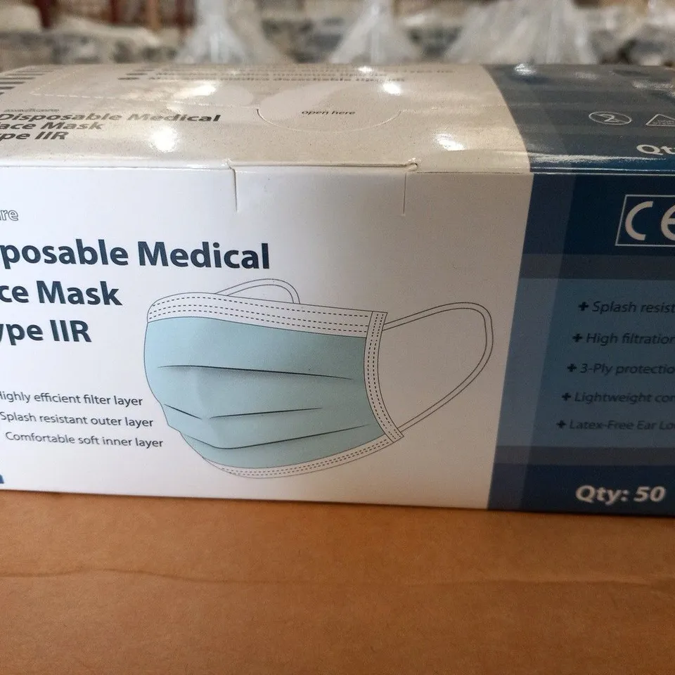 APPROXIMATELY 330 BOXES OF 50 MEDICARE DISPOSABLE MEDICAL FACE MASKS TYPE IIR