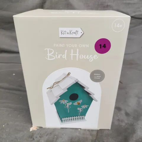 KIT IN KRAFT PAINT YOUR OWN BIRD HOUSE CRAFT KIT 