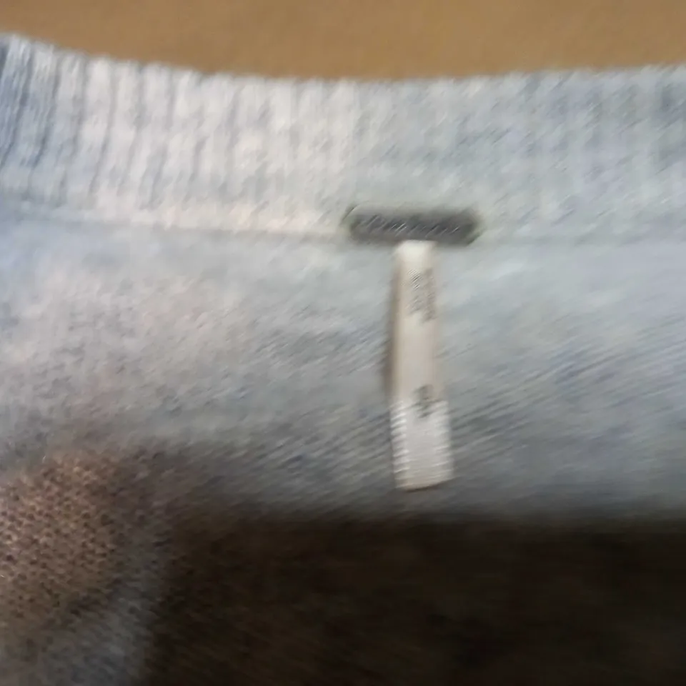 FREE PEOPLE GREY MARL SOFT KNIT CARDIGAN - SMALL