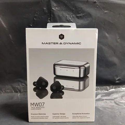MASTER & DYNAMIC MW07 TRUE WIRELESS EARPHONES – BOXED
