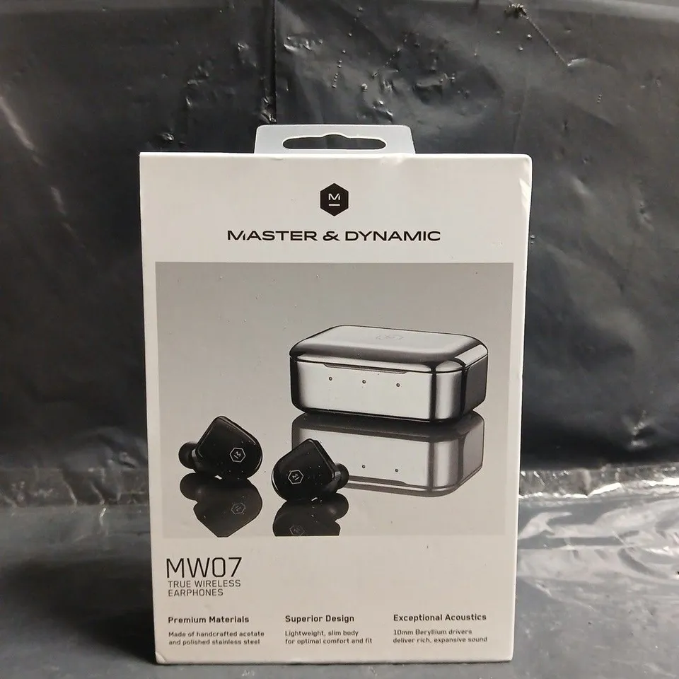 MASTER & DYNAMIC MW07 TRUE WIRELESS EARPHONES – BOXED