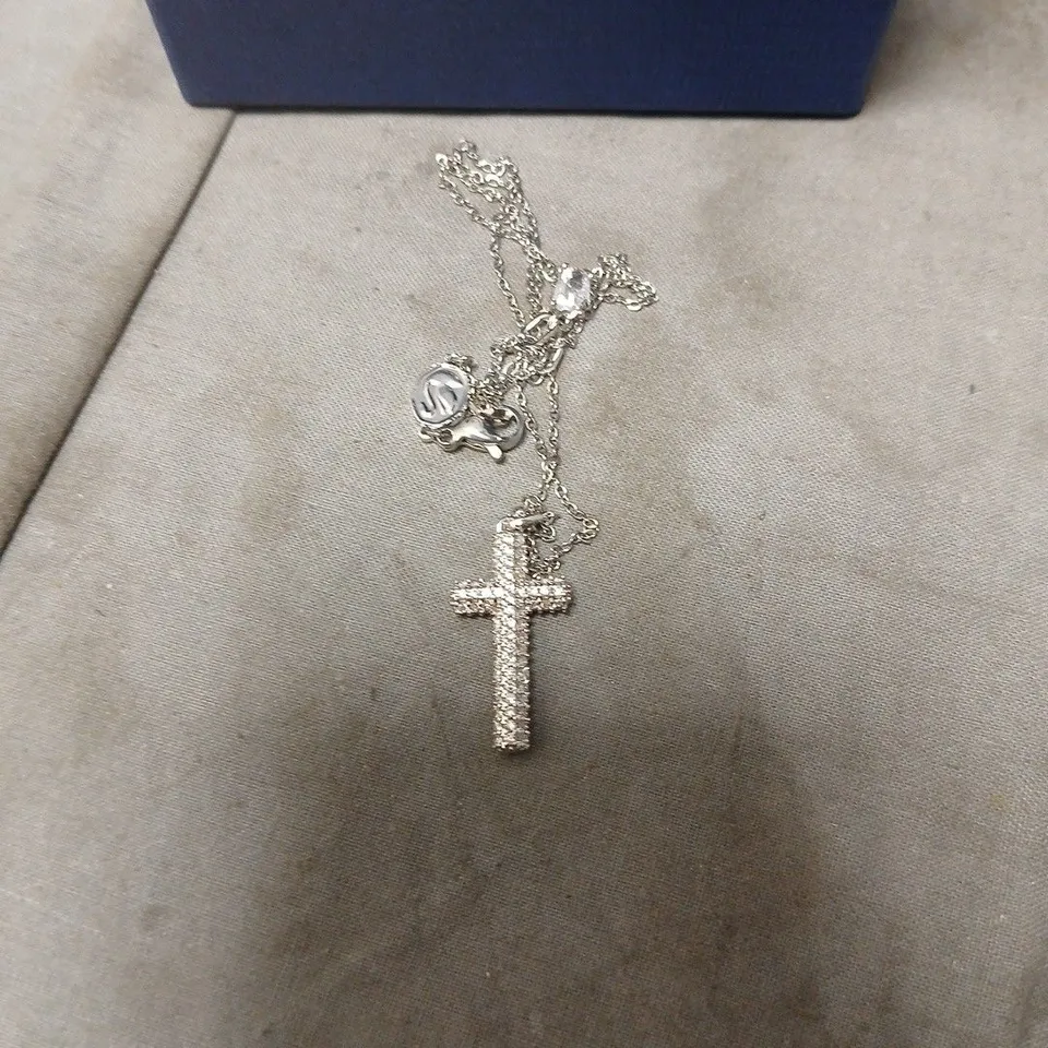 BOXED SWAROVSKI CROSS NECKLACE