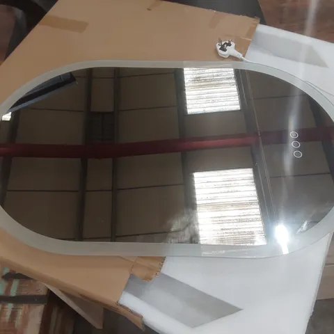 OVAL LED WALL MIRROR SIZE:80CM H X 50CM W