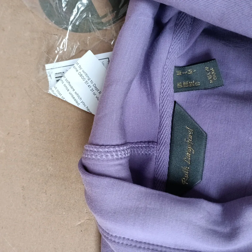 RUTH LANGSFORD PURPLE ZIP HOODIE – WOMEN’S, FRONT POCKETS, DRAWSTRING HOOD