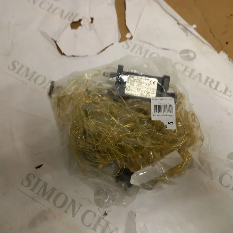 JOHN LEWIS 160 GOLD WIRED OUTDOOR LIGHTS 