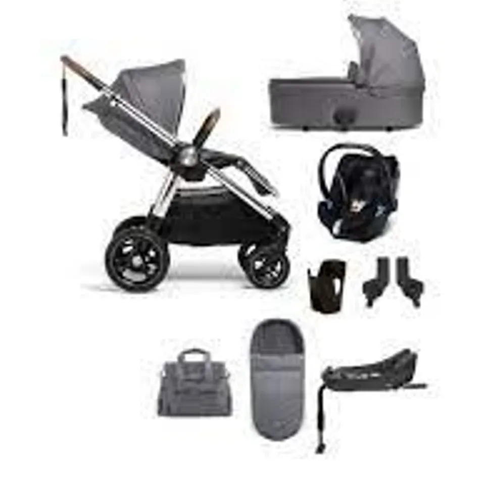 BOXED MAMAS & PAPAS OCARRO SIGNATURE EDITION 8 PIECE BUNDLE - SHADOW GREY (3 BOXES)  RRP £1569.99