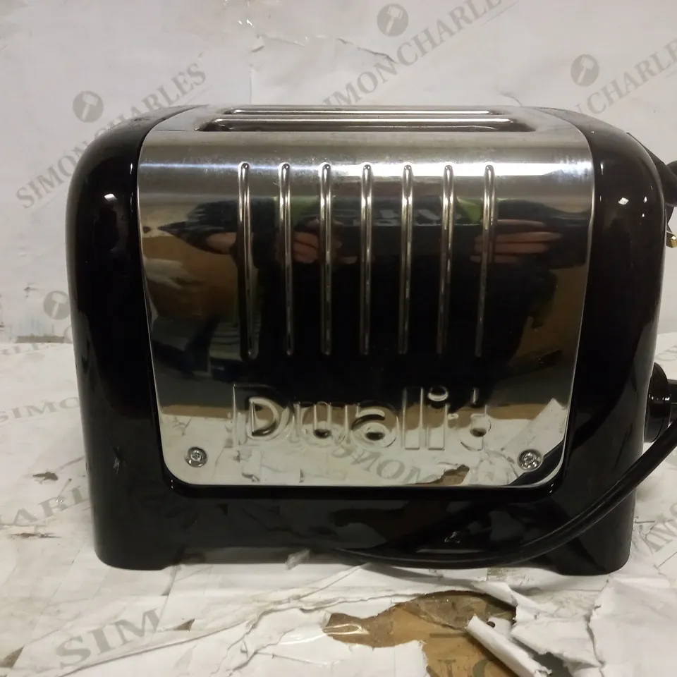 DUALIT 46205 4 SLOT LITE TOASTER IN BLACK FINISH