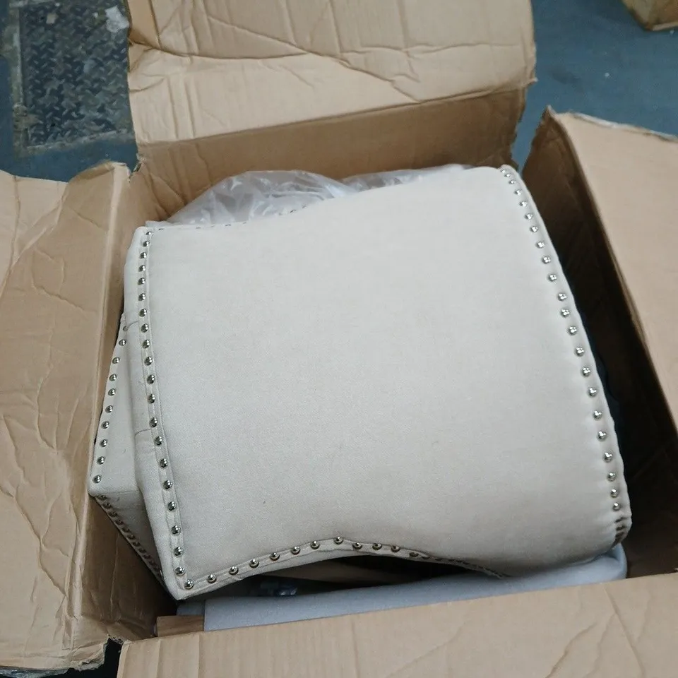 BOXED WARWICK CHENILLE PAIR OF STANDARD DINING CHAIRS - COLLECTION ONLY 