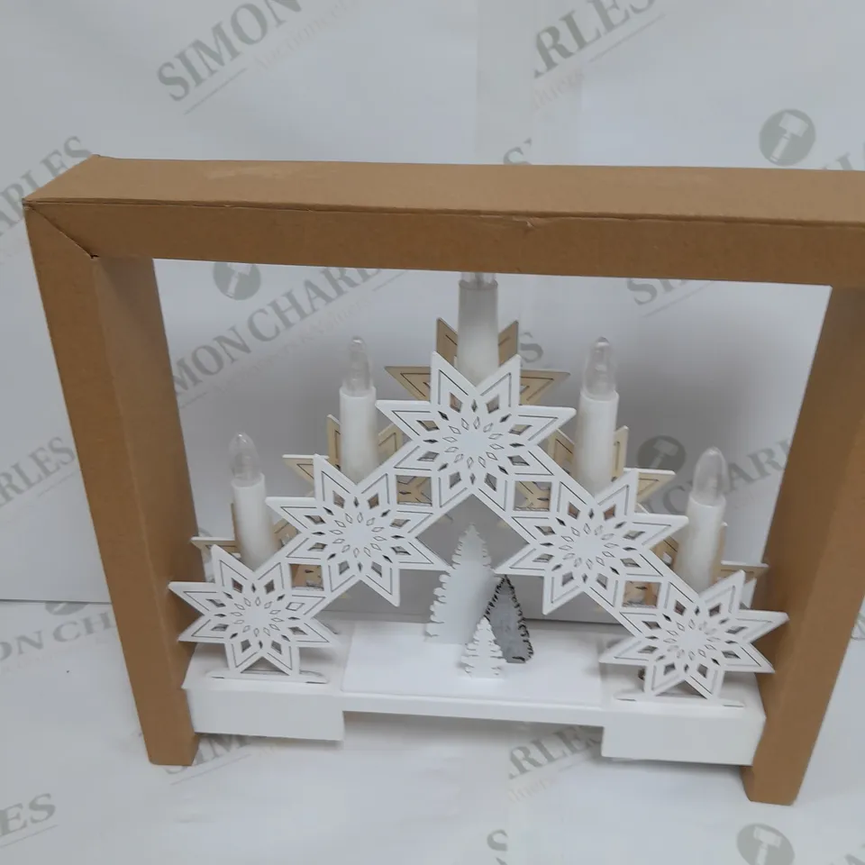 BOXED HOME REFLECTIONS STAR CANDLE BRIDGE WITH MUSIC