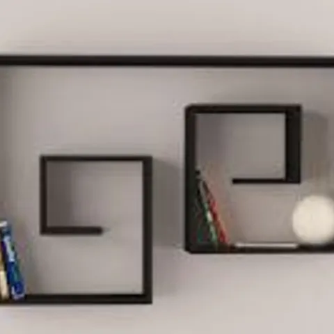 BRAND NEW BOXED BLACK SHELVING UNIT