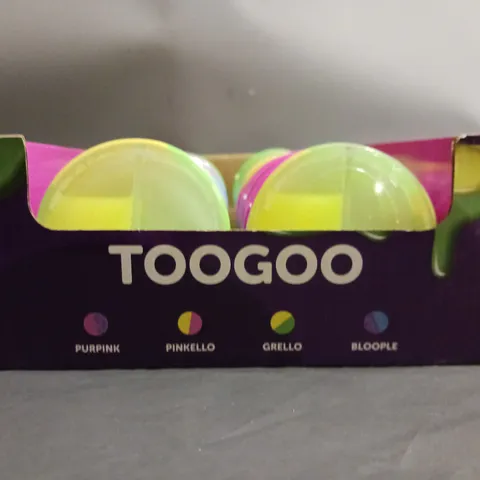 BOX OF APPOXIMATELY 17 GOOBANDS TOOGOO SLIME IN VARIOUS COLOURS